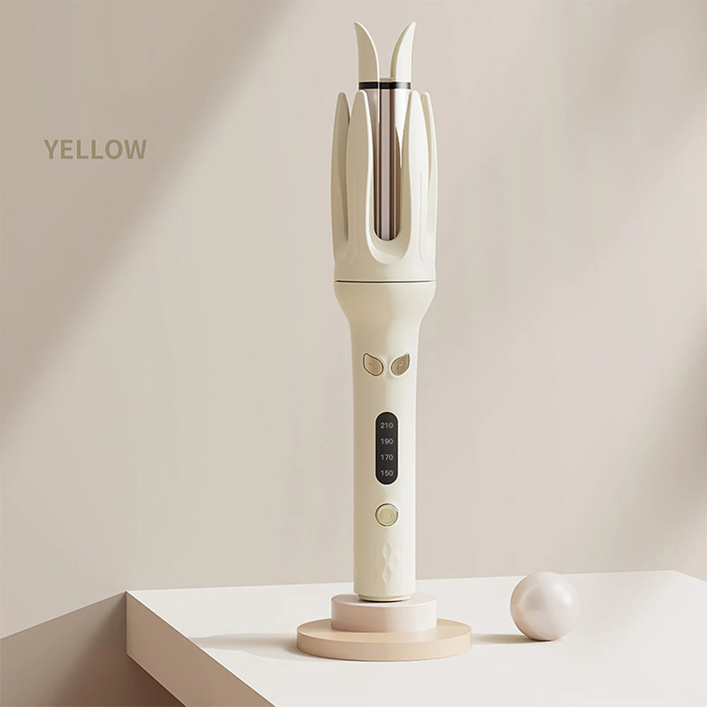 LAMORE Automatic Hair Curler in Yellow